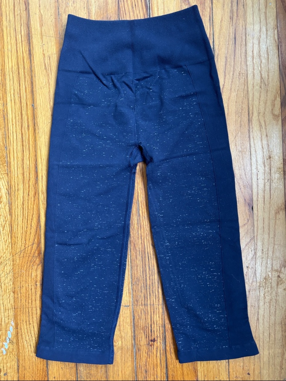 Lululemon  navy blue seemless speckled crop Leggings - women’s Bottoms